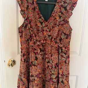 JCrew Factory Floral Sleeveless Dress